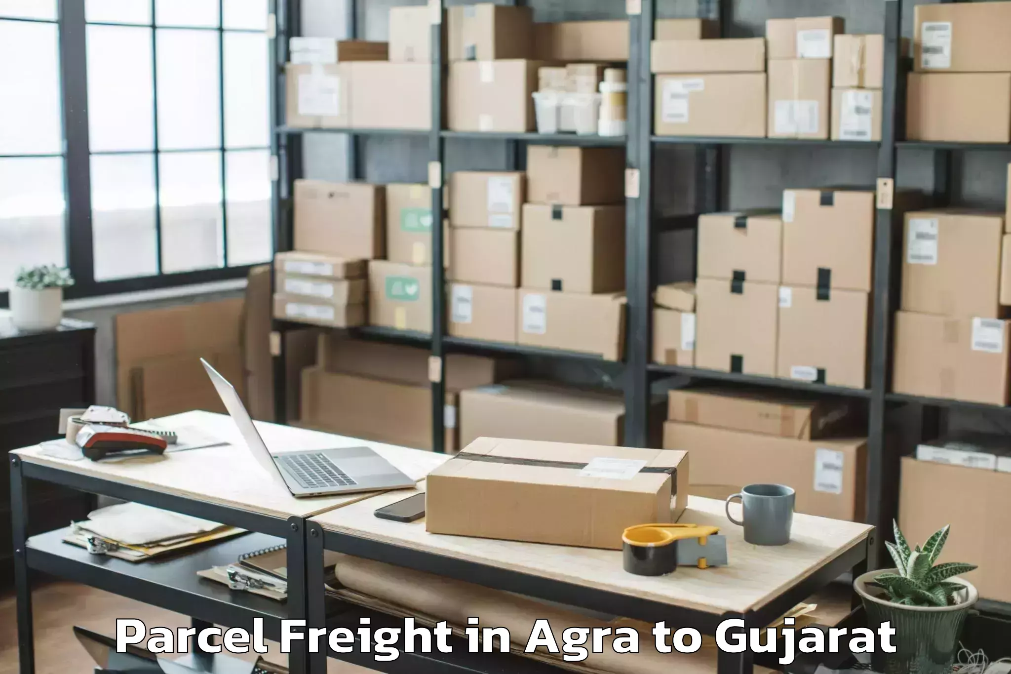 Hassle-Free Agra to Madhavpur Parcel Freight